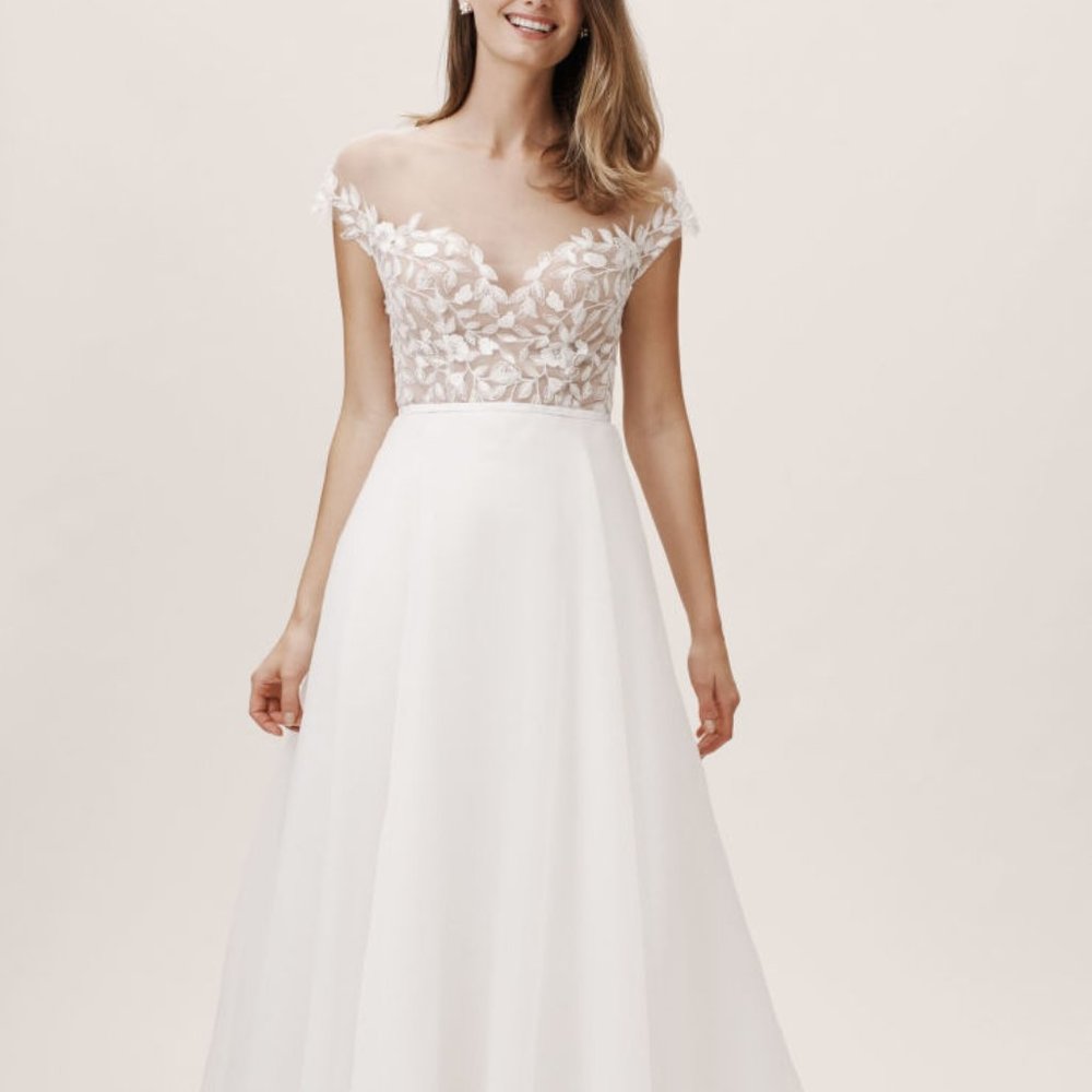 Jenny Yoo Westerly Gown Size 4 & 14 NEW Organza Anthrpologie